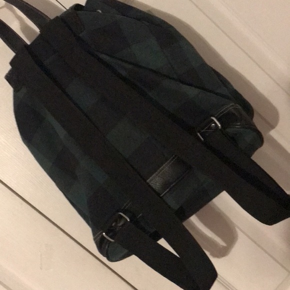 Green plaid Backpack 😀.     OS - Picture 2 of 4